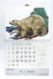 Vintage 1989 2023 Fred Sweney Polar Bear Vacuum Form Calendar