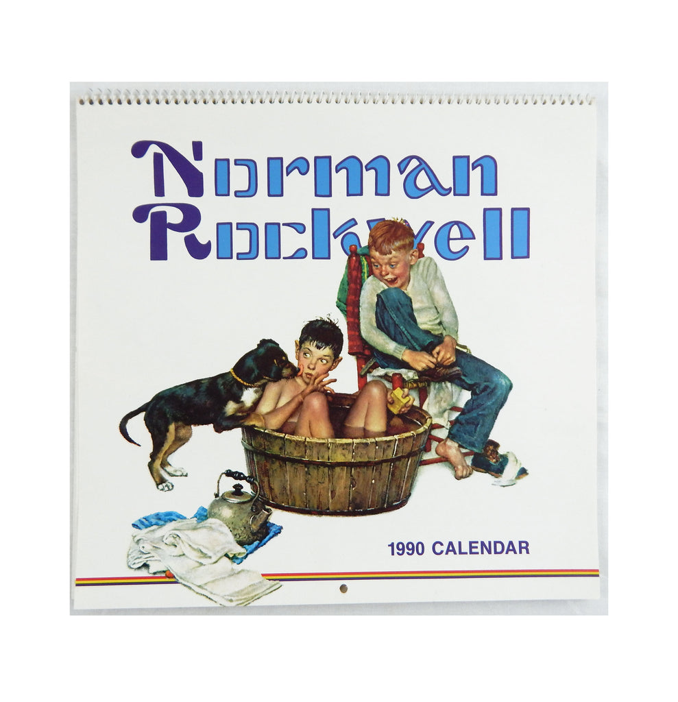Vintage 1990 2018 Hoyle Norman Rockwell Calendar