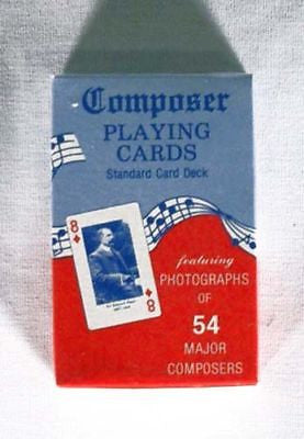 Vintage 1970's Famous Composer Playing Cards
