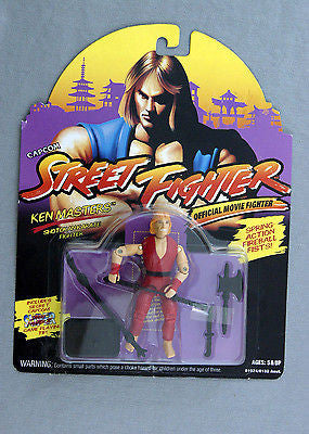 Vintage 1993 Hasbro Capcom Street Fighter Ken Masters Action Figure