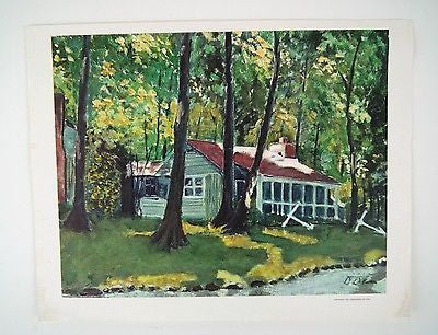 Vintage 1968 Dwight D. Eisenhower Cabin at Camp David Canvas Print