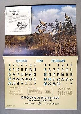 Vintage 1984 David Maass Wilderness Wings Calendar