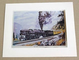 Vintage Fogg Historic Locomotives Of The Southern Pacific Foil Etch Print Set