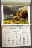 Vintage 1984 Famous Artists of America Calendar 12 Different Artists