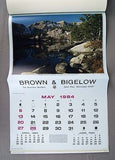 Vintage 1984 2040 Brown and Bigelow Scenic America Calendar