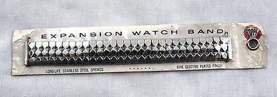 Vintage 1940's Topps Stainless Steel Expansion Watch Band and Attachment Kit