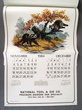Vintage 1984 Fred Sweney American Wildlife Large Format Calendar