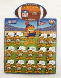 Vintage 1990 Garfield Dallas Cowboys NFL Fan-Atic Pin Sales Display 14 Pins