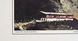 Vintage 1968 Dwight D. Eisenhower Austrian Mountain Scene Print