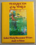 Vintage Frans Van Lamsweerde Playgrounds of the World Color Etch Print Set 2