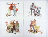 Vintage Norman Rockwell Good Friends Print Set and Portfolio