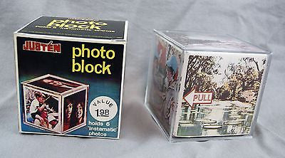 Vintage 1970's Justen Instamatic Photo Block Photo Holder Photo Frame