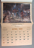 Vintage 1991 2019 Charles M. Russell Western Art Calendar