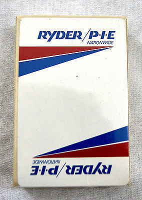 Vintage 1980's Ryder P.I.E. Nationwide Kent Brand Playing Cards