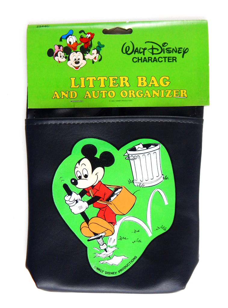 Vintage Walt Disney Character Mickey Mouse Litter Bag and Auto Organiz –  Unbelievable Finds