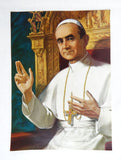Vintage 1960's George Prout "His Holiness Pope Paul VI" Embossed Print